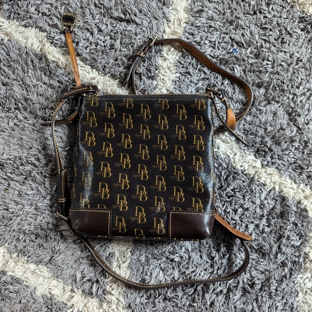 Dooney & Bourke Brown Crossbody Everyday Bag Signature DB Logo